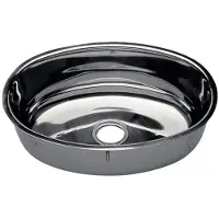 PLASTIMO Rustfritt Stål Oval Vask