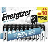 Energizer Max Plus E304145600 alkaliske AA-batterier 1,5 V, 20 stk.