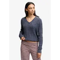 Superdry Washed Cable Jumper V-hals Genser