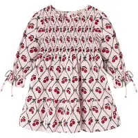 Fliink Kjole - Winther Glitter Berry - Rose Smoke AOP - - 98 - Kjole