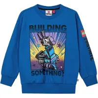 LEGO Fortnite Collegegenser - LWSian 701 - Blå m. Trykk - - 9 år (134) - Collegegenser