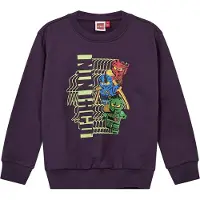 Lego Wear LEGO Ninjago Collegegenser - LWSian 714 - Lilla m. Trykk - - 8 år (128) - Collegegenser