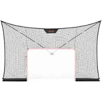 Vevor Hockeynett-bakstopp, 366x213 cm slitesterkt hockeynett med utvidet dekning, lett og bærbart treningsutstyr for hagen, enkel montering, for ungdom og voksne (KUN NETT)