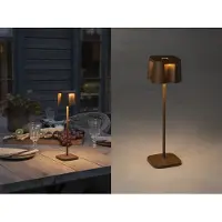 Gnosjö Konstsmide LED-dekolykt Nice, USB-ladetilkobling, rust
