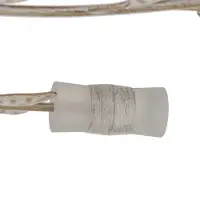 LINDBY LED-taklampe Bolonia, messing/hvit, Ø 80 cm