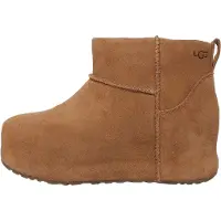 Ugg for woman. 1180412 Classic Mini Enwrap Leather Boots brown (37), Flat, None, Casual