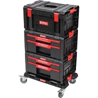 Qbrick System PRO Drawer Workshop Set 2 2.0 verktøykassesett, svart/rød