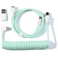 Keychron Coiled Aviator Cable 8K, Mynte, 176 m, 1 stykker, Coiled, Flettet, USB Type-C, Pilot