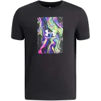 Under Armour Multi Color Photo Kortarmet T-skjorte