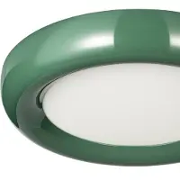 LINDBY LED-taklampe Lennox, grønn, 3-trinns dimbar, Ø 43 cm