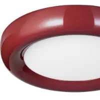 LINDBY LED-taklampe Lennox, rød, 3-trinns dimbar, Ø 43 cm