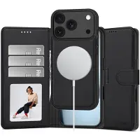Tech-Protect Wallet MagSafe-etui til iPhone 17 Pro Max / 18 Pro Max – matt svart
