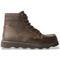 Blauer for man. F6NOLAN02 Dark brown Nolan leather ankle boots (40), Flat, Laces, Zip, Casual
