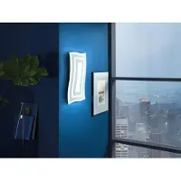 Fischer & Honsel Leuchten Gorden LED vegglampe, hvit, høyde 43 cm, metall, CCT