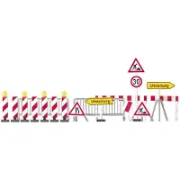 Busch 5937 H0 varslingsstasjon stolpe til installasjonssted med blinkende lys