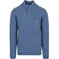 NZA Eltham Genser Mocker Melange Capri Blue Blå Størrelse