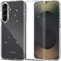 Tech-Protect Samsung Galaxy S26 FlexAir Glitter TPU-deksel - Gjennomsiktig