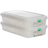 Denox Gastronorm 1/3 H65 Mm Oppbevaringsboks 2.5l 2 Enheter