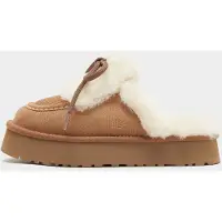 Ugg for woman. 1180360 Brown Disquette Heritage Leather Sneakers (38), Flat, None, Homewear