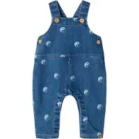 Lil´ Atelier Printet Denim Dongeri