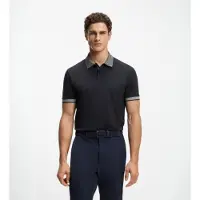 BOSS for man. 50554583 Marino Paddy Chip Polo (S), Casual, Cotton, Short sleeve, Navy