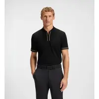 BOSS for man. 50525147 Black Pariq polo shirt (XXL), Casual, Cotton, Short sleeve