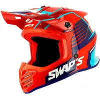 Swaps S886 Rock It Red Mission Junior Off-road Hjelm