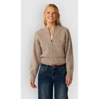 Rip Curl Venture Zip Thru Cardigan brun