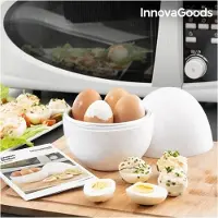 InnovaGoods Eggkoker i mikrobølgeovn med oppskriftsbok