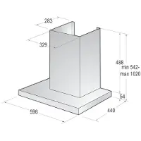 Gorenje WHT66236B, 469 m³/t, Ducted/Resirkulerende, A, C, C, 60 dB