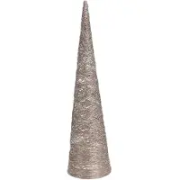 Wellhome Kjegleformet Tre Med 40 Varmhvite Led-lys 20x20x76.5 Cm