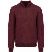 Suitable Bico Halv Zip Genser Burgundy Bordeaux Rød Størrelse