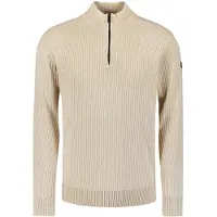 No-excess Halv Zip Genser Rib Kit Off-white Hvit Størrelse