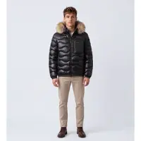 Blauer for man. 26WBLUC03065 Black Wavefur Padded Jacket (S), Casual, Polyamide