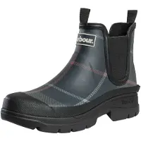 Barbour Nimbus Wellingtons Boot Classic Tartan Marineblå Blå Mørkeblå Størrelse