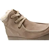 Hispanitas for woman. PHI265130 Taupe Montana leather ankle boots (39), Flat, Laces