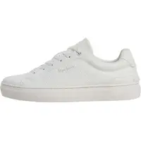 Pepe Jeans for woman. PLS000045 White Camden Hiss sneakers (36), Flat, Laces, Casual