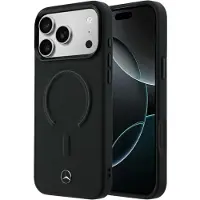 Mercedes Leather 3D MagSafe Case for iPhone 18 Pro / 17 Pro - Black