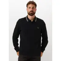 Fred perry for man. M3636 Black Long Sleeve Twin Tipped Polo Shirt (XXL), Casual, Cotton