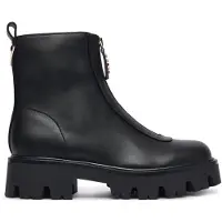 GUESS for woman. FLFRR2ELE10 Ryan black ankle boots (36), 1 to 3 cm, Zip, Casual, Polyester