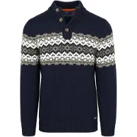 NZA Genser Nordic Wool Blend Navy Blå ørkeblå Størrelse