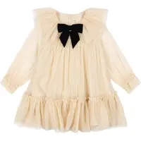 Konges Sløjd Bow Kjole Parchment Beige (116 / 6 år)