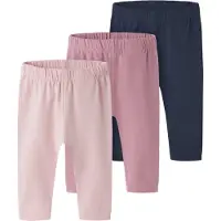 Name it Leggings - 3-pack - NbfVuvivian - Lilla/Lotus+Navy Blaze - - 74 - Leggings
