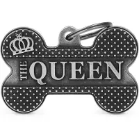 My Family Bronx Bone New The Queen Antique Silver Xl Kjæledyrmerke
