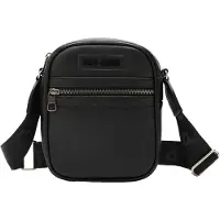 Pepe Jeans for man. PM0300055 Ion Mart black crossbody bag (OSFA), Casual, Polyurethane