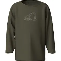 Name it Genser - NmmVaglan - Olive Natt/Gravemaskin - - 5 år (110) - Genser