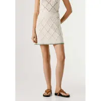 Pepe Jeans for woman. PL9011915 Kaira skirt white (L), Casual, Cotton, Classic