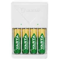 Varta Plugglader, inkluderer 4x AA 2100 mAh oppladbare batterier