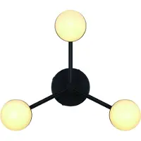 Nordlux Taklampe Contina, svart, Ø 48 cm, metall/gass