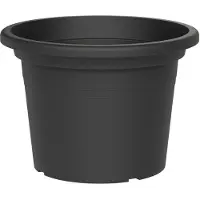 Atera tera plantekrukke Basic Round, Ø 400 mm, antrasitt i resirkulert plast, robust og stabil - 1 stk (33001040005)